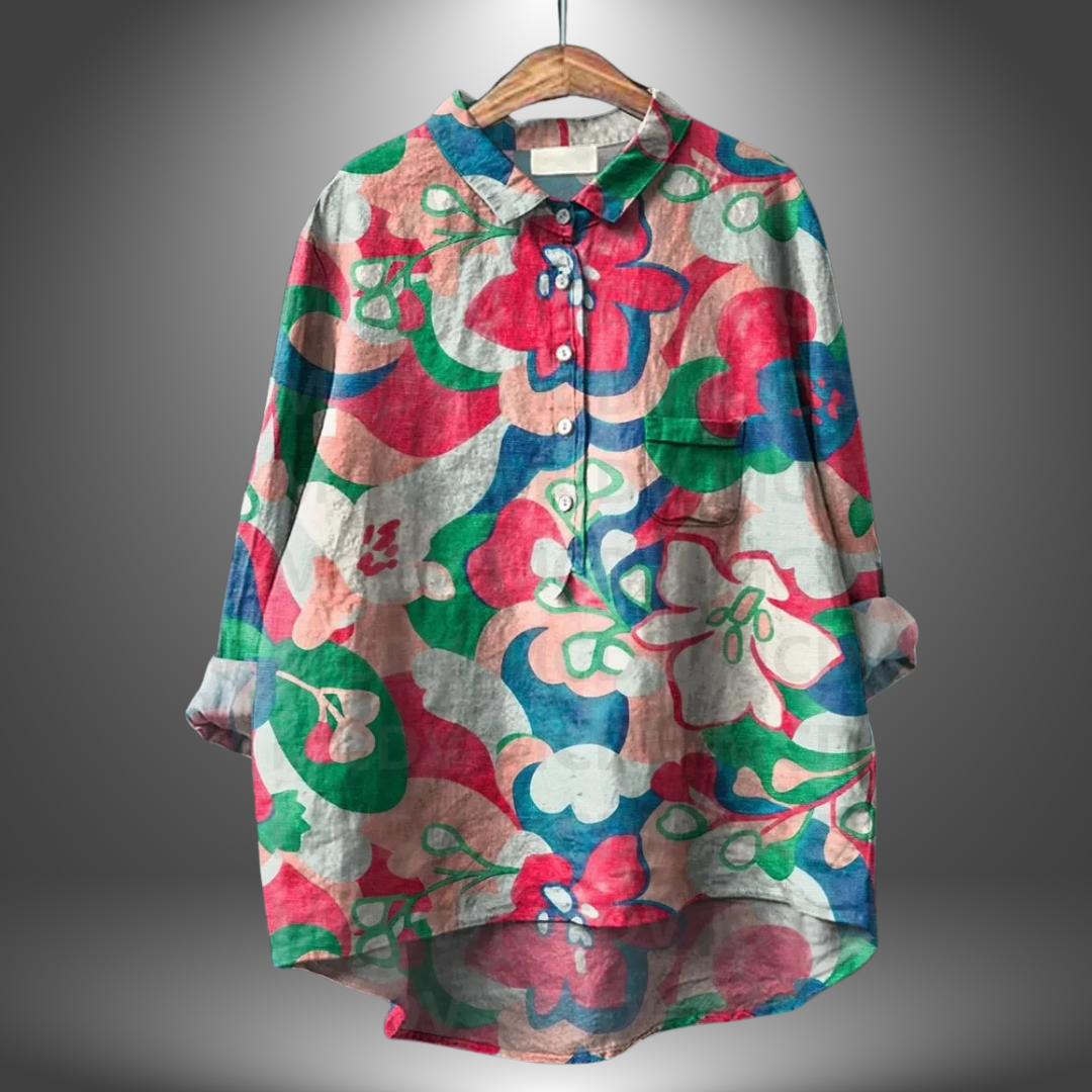Flora – Feminin Bluse med Blomsterprint