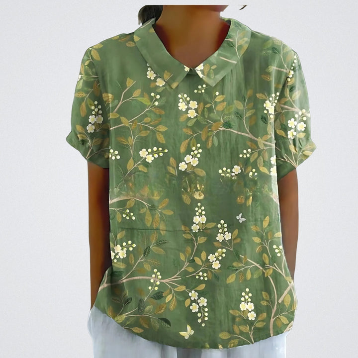 Lina – Blomstret Bluse
