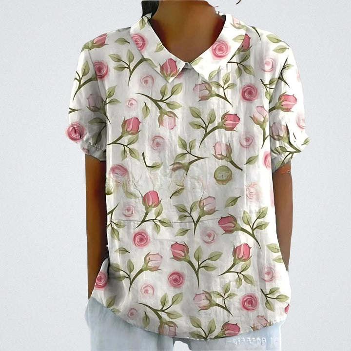 Lina – Blomstret Bluse