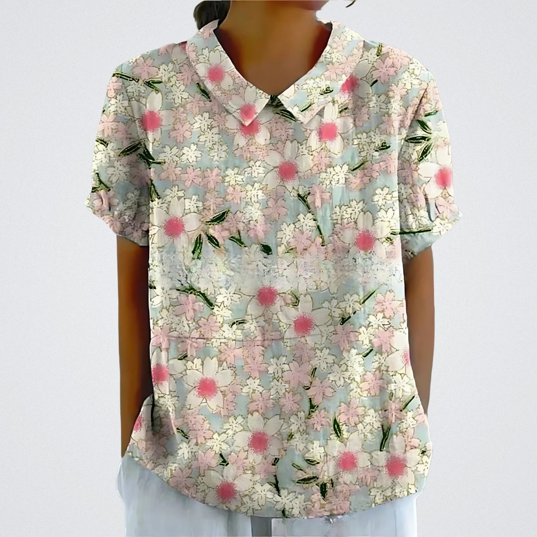Lina – Blomstret Bluse