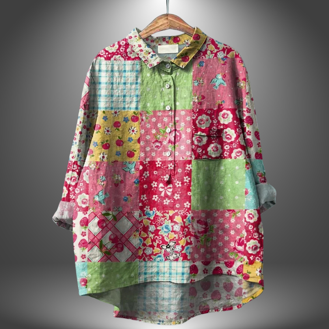 Flora – Feminin Bluse med Blomsterprint
