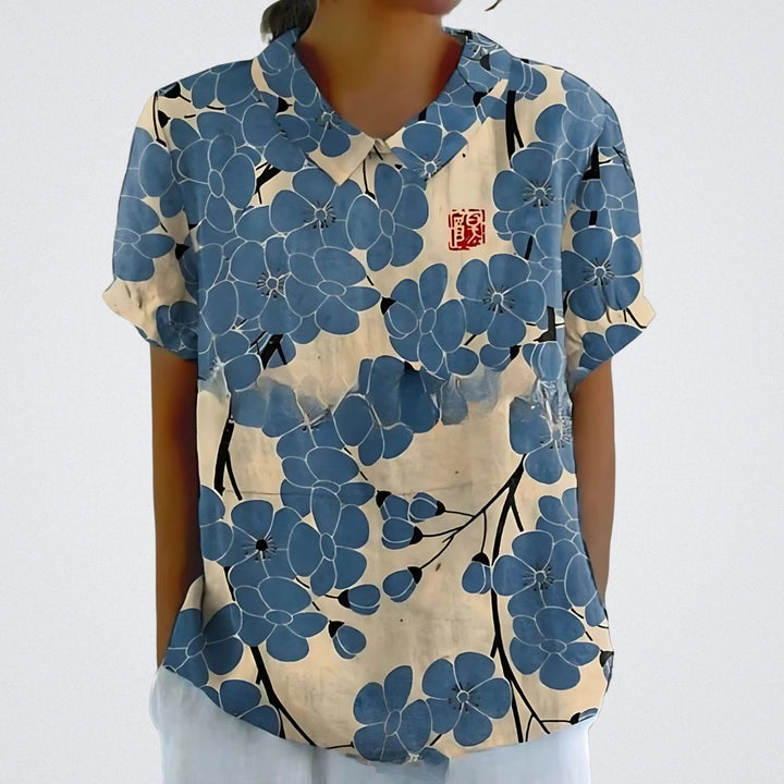 Lina – Blomstret Bluse