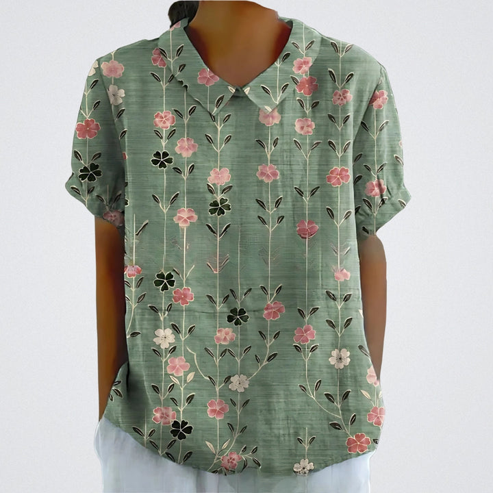 Lina – Blomstret Bluse