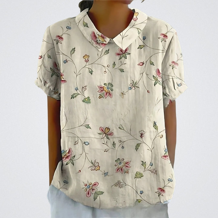 Lina – Blomstret Bluse