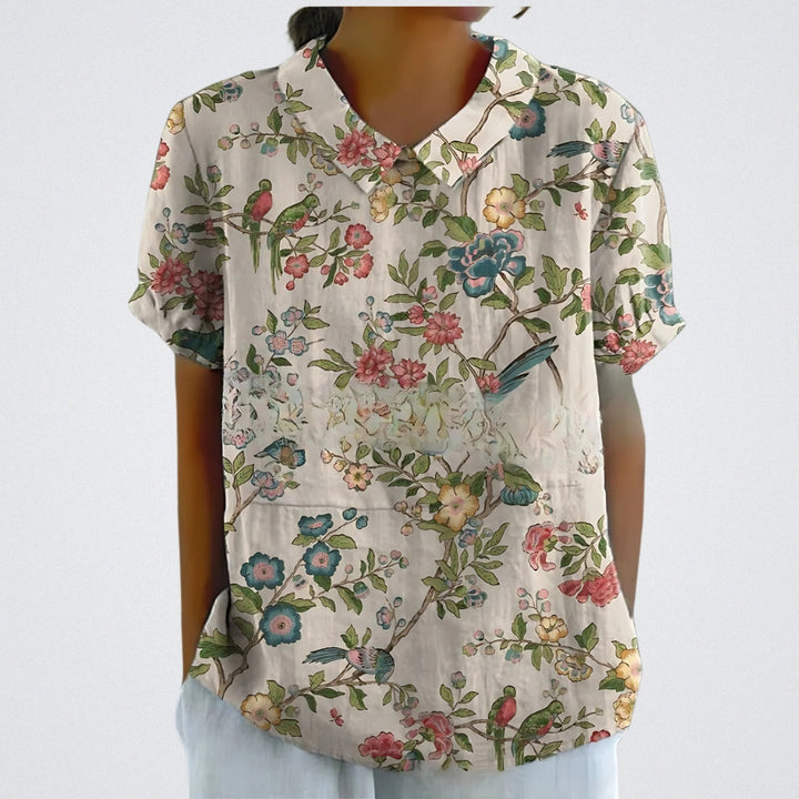 Lina – Blomstret Bluse