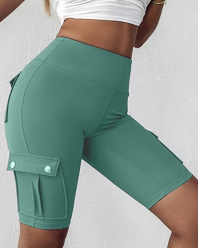 Warda – High-Waisted Shorts med Lommer