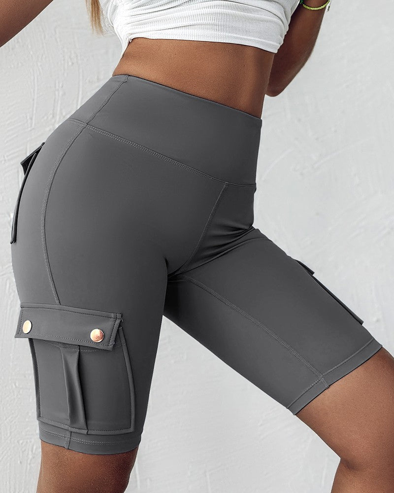 Warda – High-Waisted Shorts med Lommer