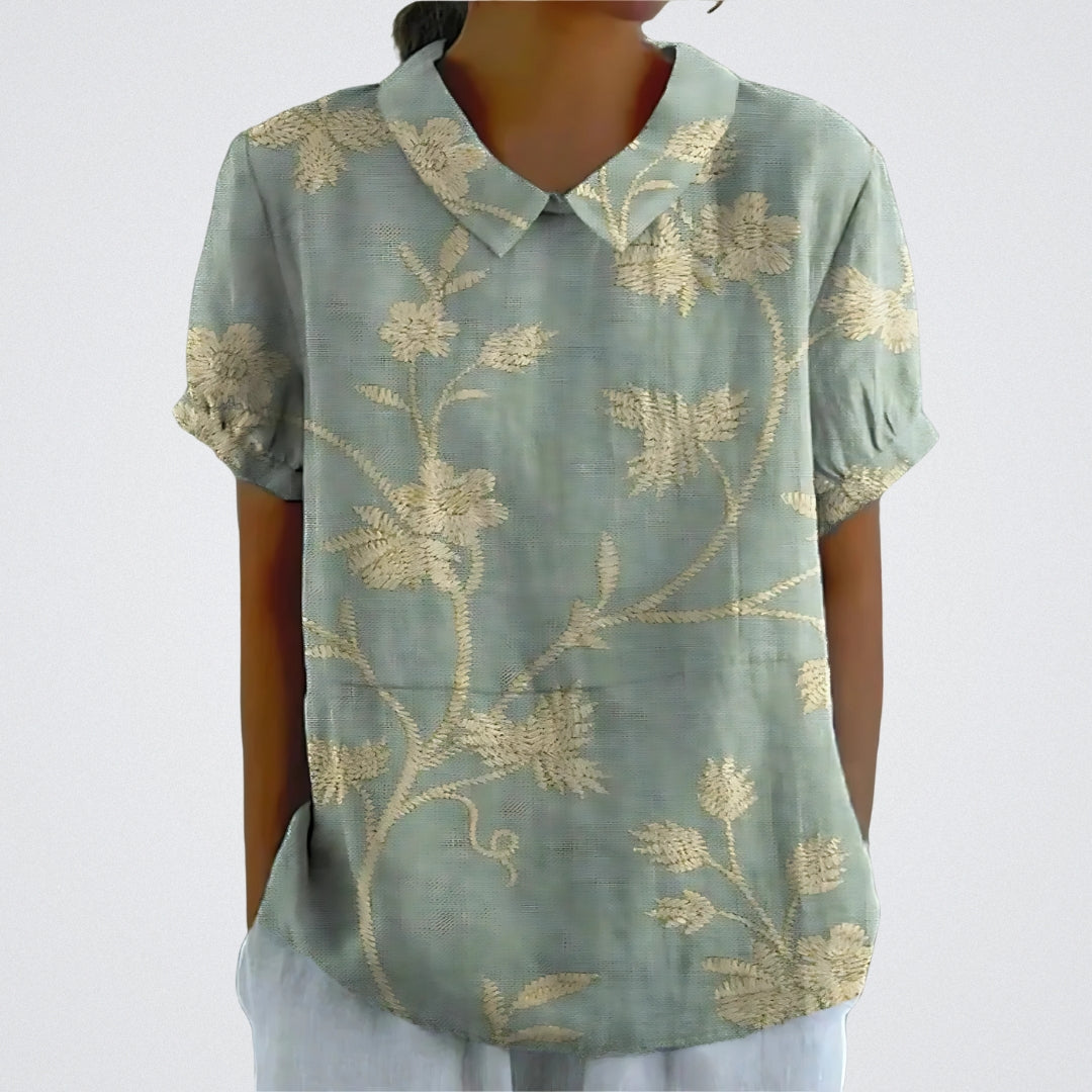 Lina – Blomstret Bluse