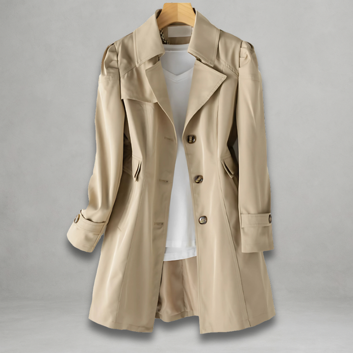 Daniela – Let Trenchcoat med Tidløs Elegance og Moderne Udtryk