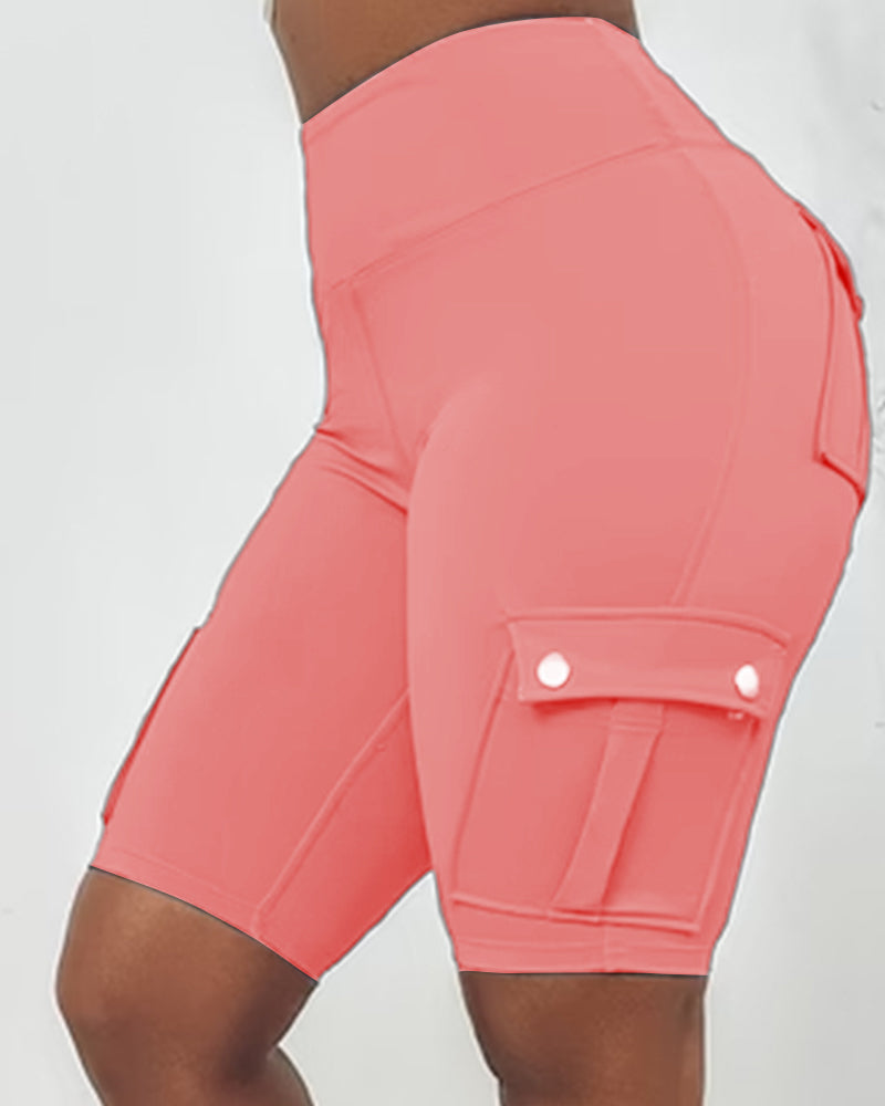 Warda – High-Waisted Shorts med Lommer