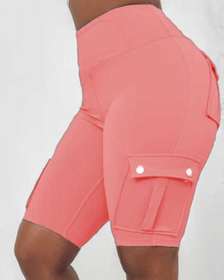 Warda – High-Waisted Shorts med Lommer