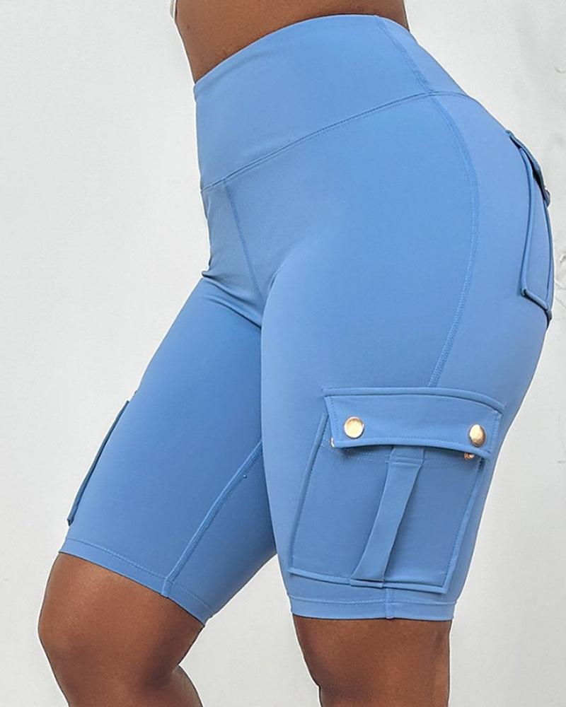 Warda – High-Waisted Shorts med Lommer