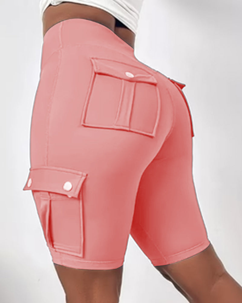 Warda – High-Waisted Shorts med Lommer
