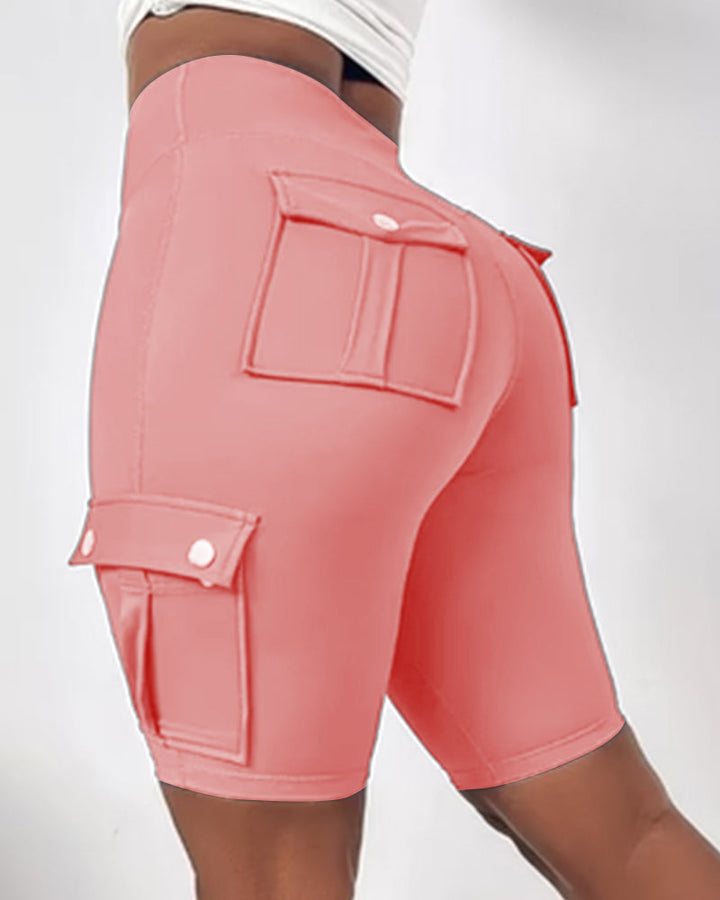 Warda – High-Waisted Shorts med Lommer
