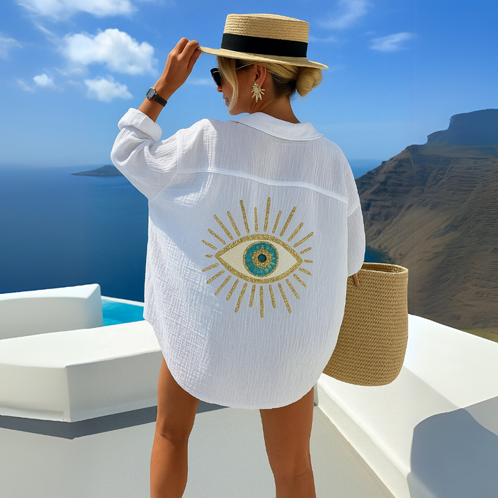 Annemiek – Casual Bluse i Ibiza Stil