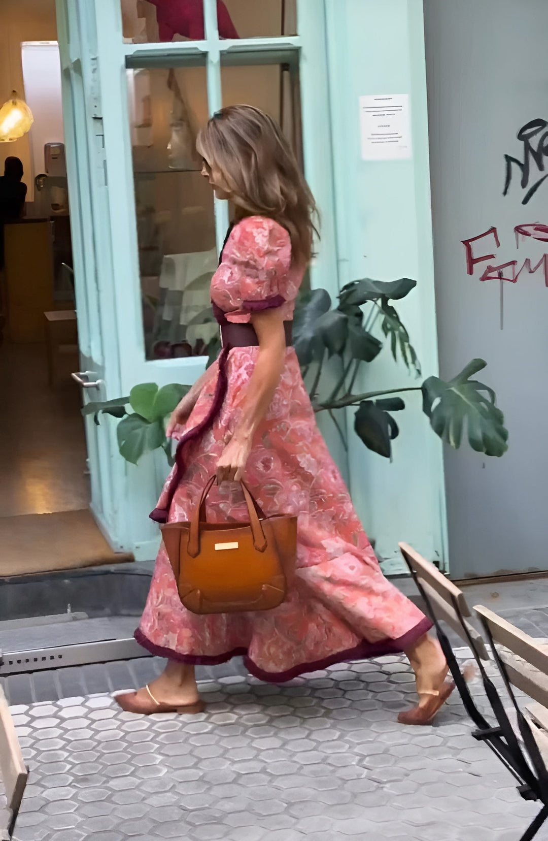 Sofie – Kjole med Korte Ærmer