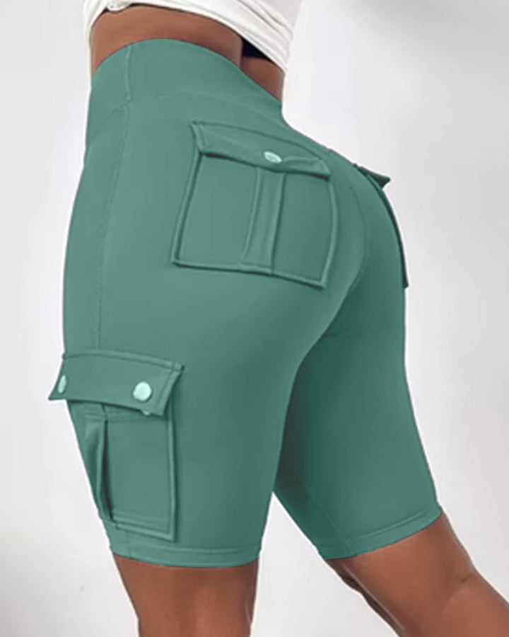 Warda – High-Waisted Shorts med Lommer