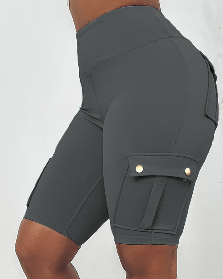 Warda – High-Waisted Shorts med Lommer