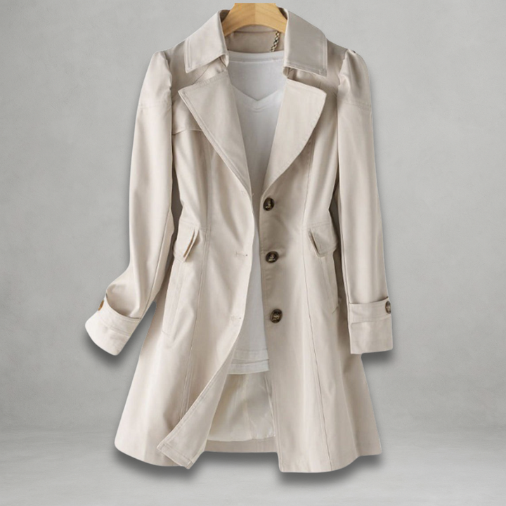 Daniela – Let Trenchcoat med Tidløs Elegance og Moderne Udtryk