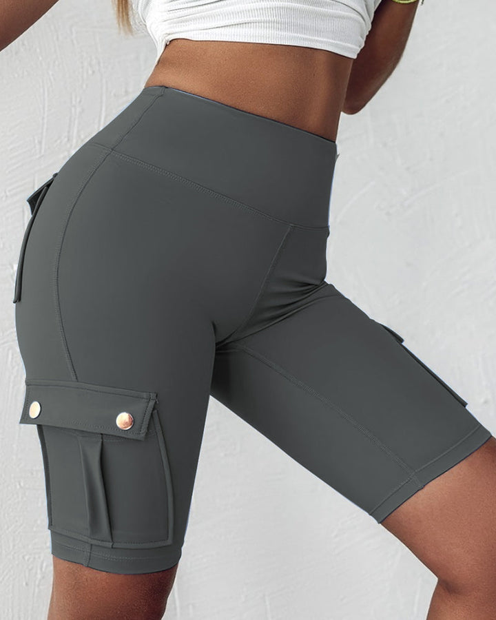 Warda – High-Waisted Shorts med Lommer