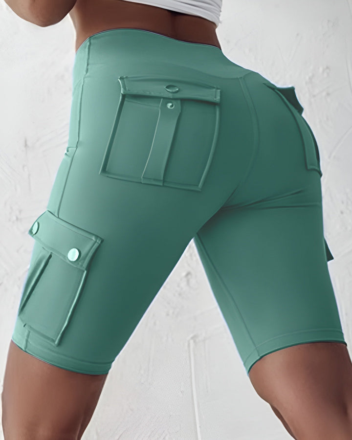 Warda – High-Waisted Shorts med Lommer