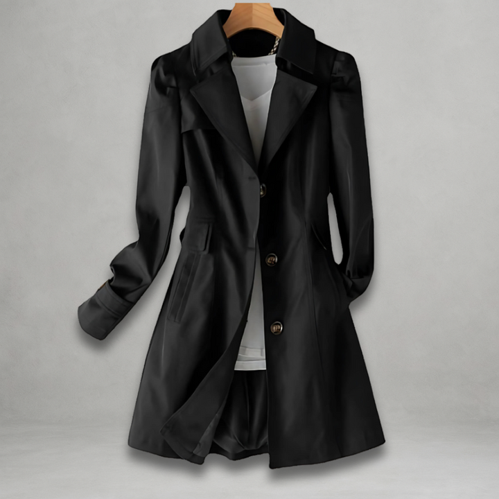 Daniela – Let Trenchcoat med Tidløs Elegance og Moderne Udtryk