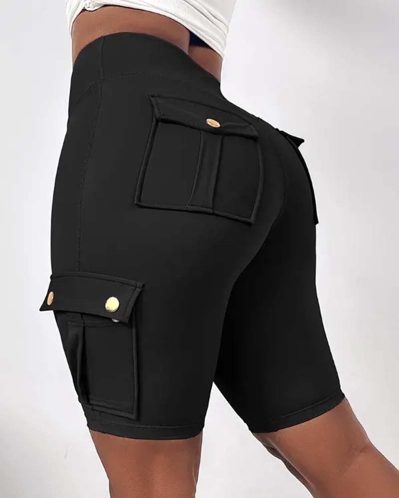 Warda – High-Waisted Shorts med Lommer