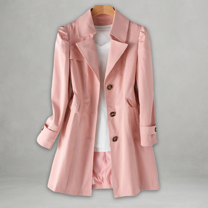 Daniela – Let Trenchcoat med Tidløs Elegance og Moderne Udtryk