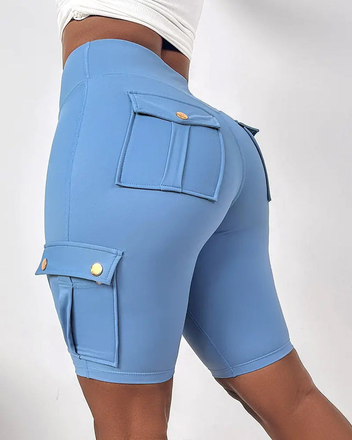 Warda – High-Waisted Shorts med Lommer