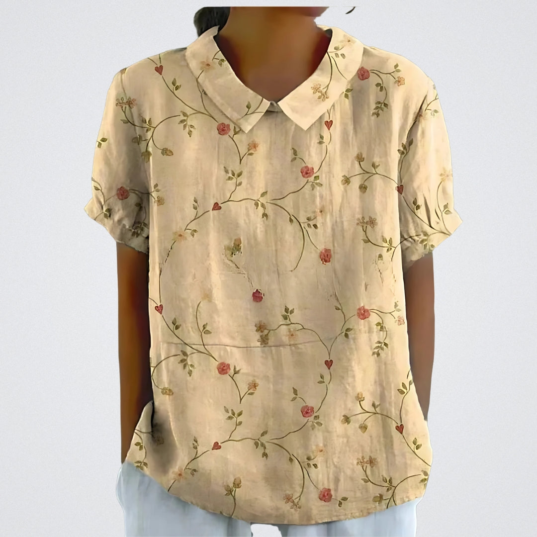 Lina – Blomstret Bluse