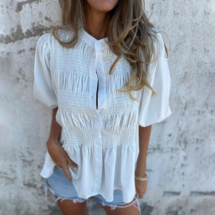 Jette – Elegant Bluse i Ibiza-Stil