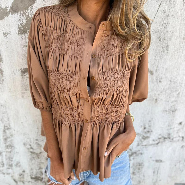 Jette – Elegant Bluse i Ibiza-Stil