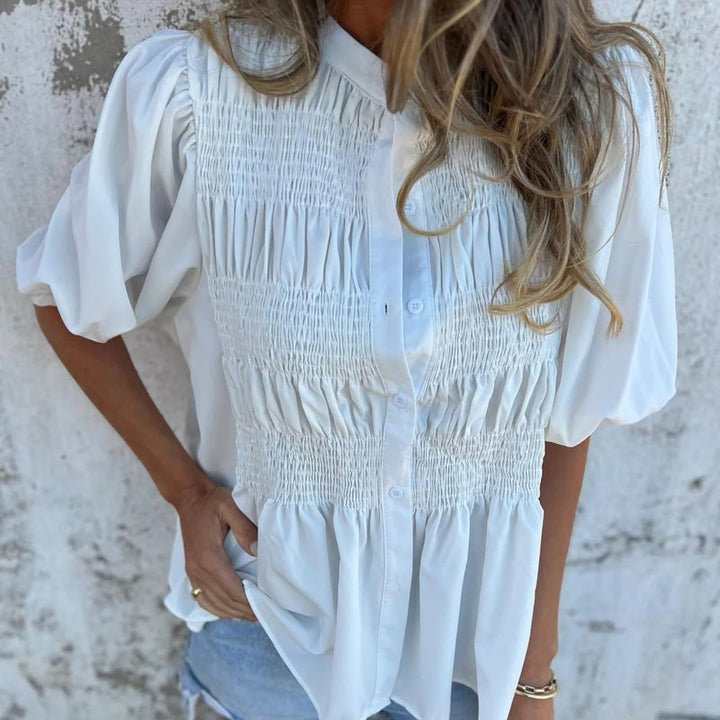 Jette – Elegant Bluse i Ibiza-Stil