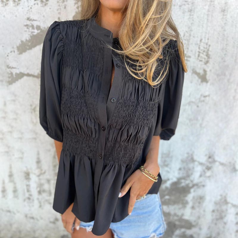 Jette – Elegant Bluse i Ibiza-Stil