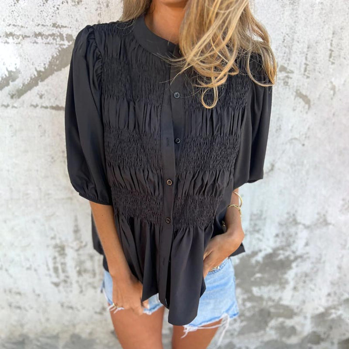Jette – Elegant Bluse i Ibiza-Stil
