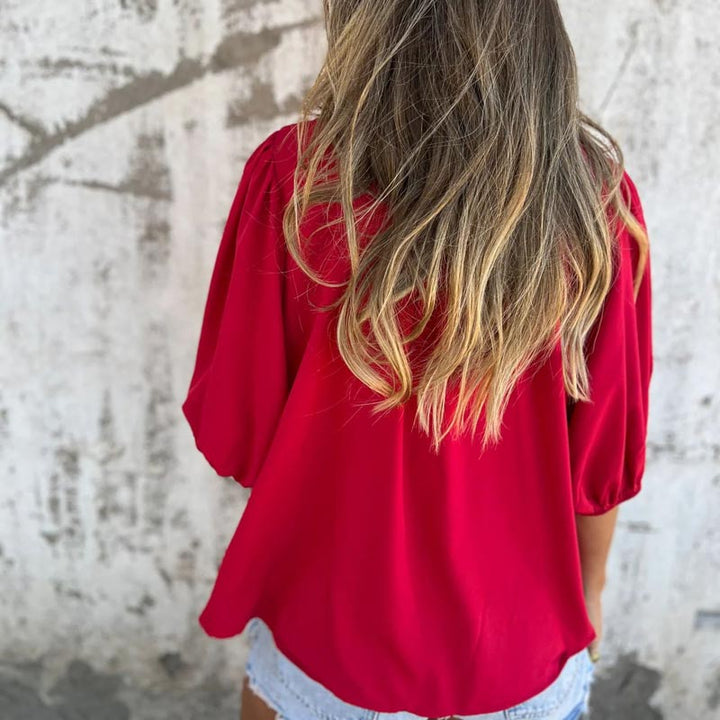 Jette – Elegant Bluse i Ibiza-Stil