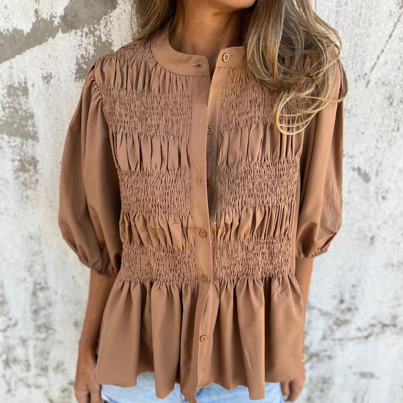Jette – Elegant Bluse i Ibiza-Stil